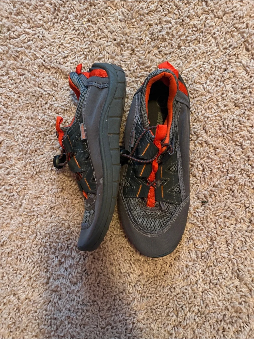 Northside Grey and Orange Kids Trail Sneaker